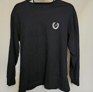 Victoria's Secret PINK Graphic Black Long Sleeve Shirt